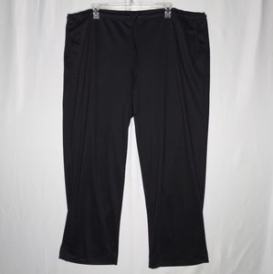 Linea Louis Dell'Olio Pants Women 3X Black Stretch Knit Straight Pocket Jersey